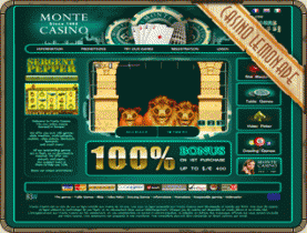 Screenshot Monte Casino