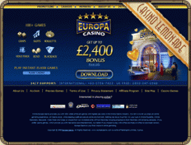 Screenshot Europa Casino